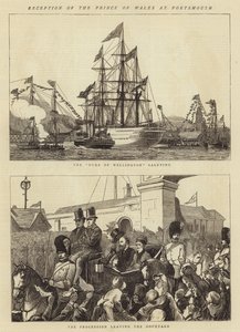 Reception of the Prince of Wales at Portsmouth by Theodore Blake Wirgman